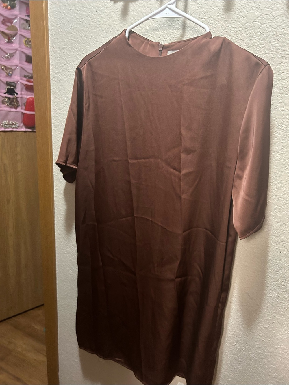 H&M Mini Dress in Rust Brown